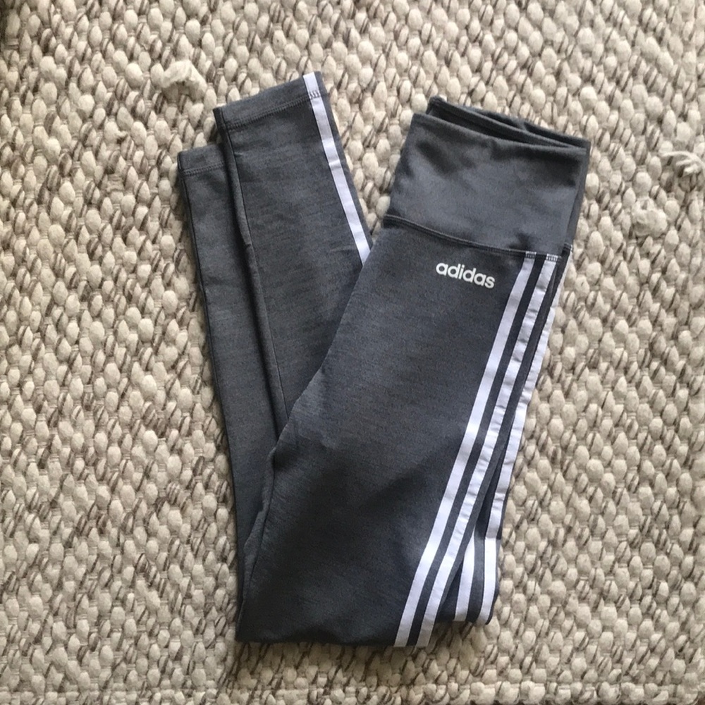 ADIDAS High Waisted Grey Leggings Size Small